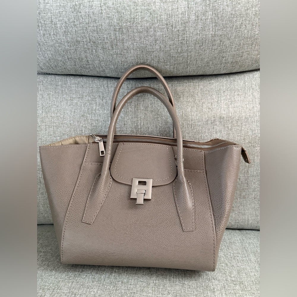 Pulicati Taupe Tote Bag